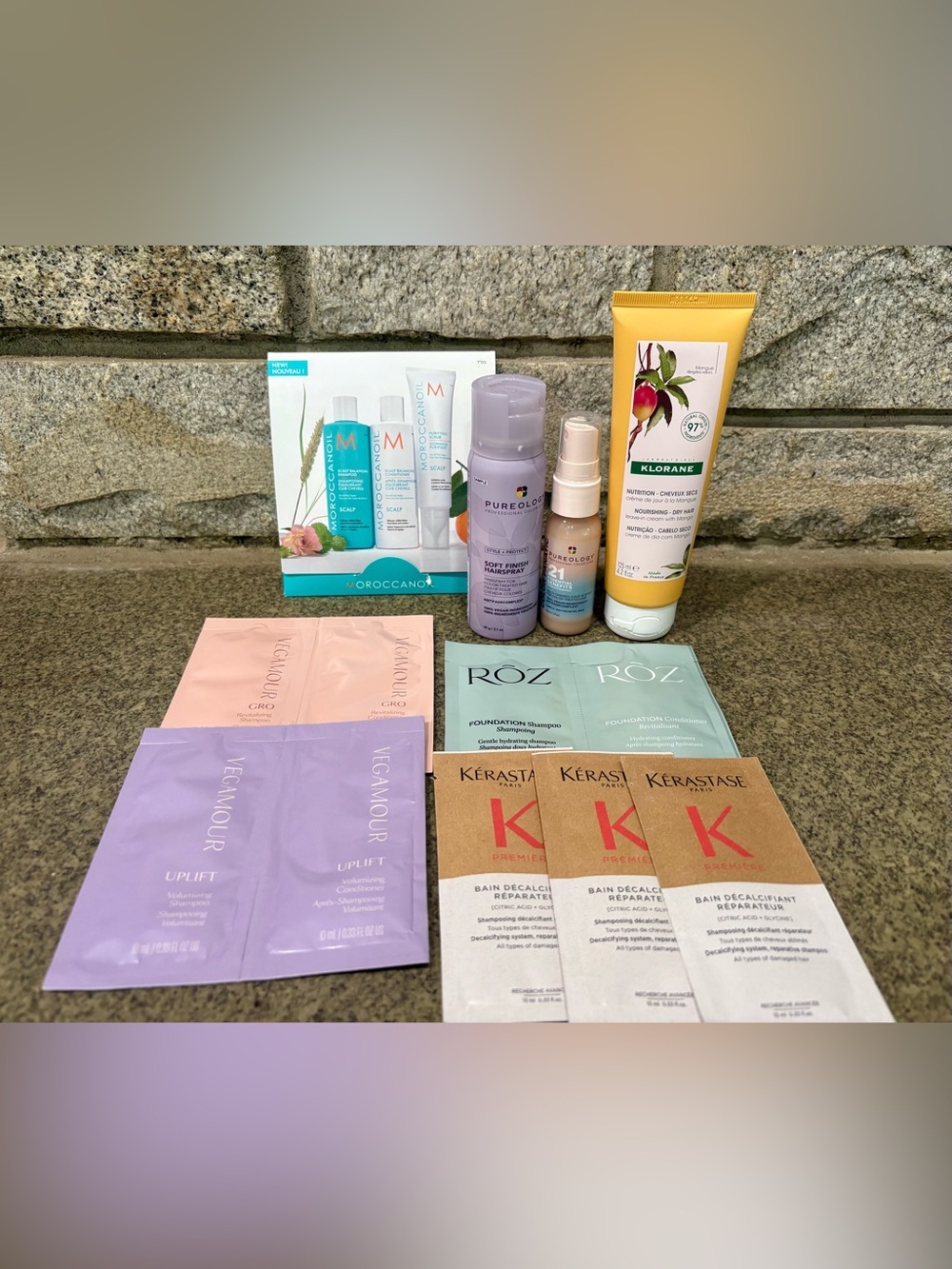 New/Unused Unisex Full & Sample Size Hair Bundle (Klorane, Pureology+)